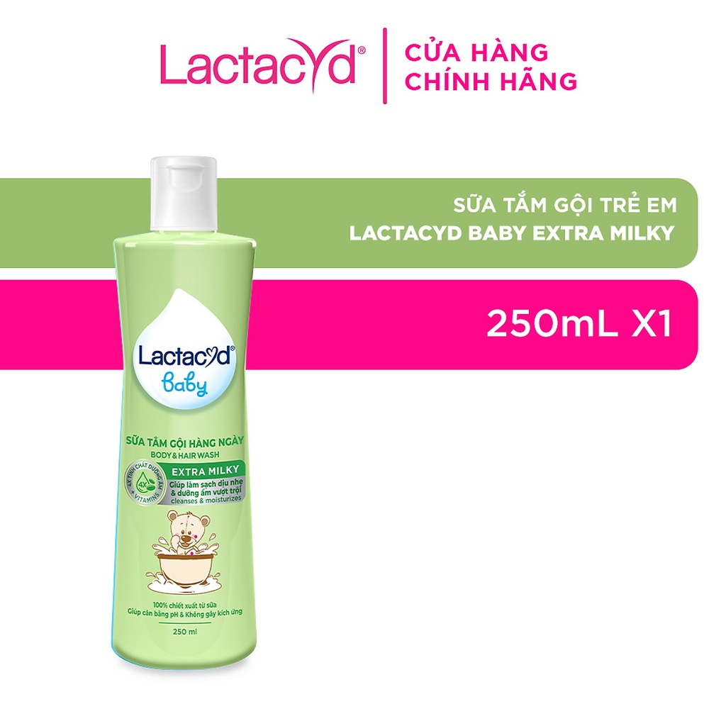 LACTACYD milky for baby - Tam goi tre em 250ml